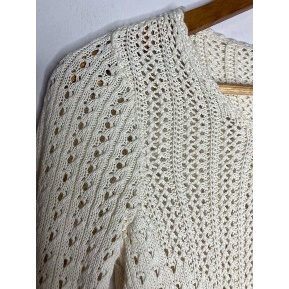 International Concepts Crochet Floral Lace Womens XS Hippie Boho Top - Picture 3 of 9